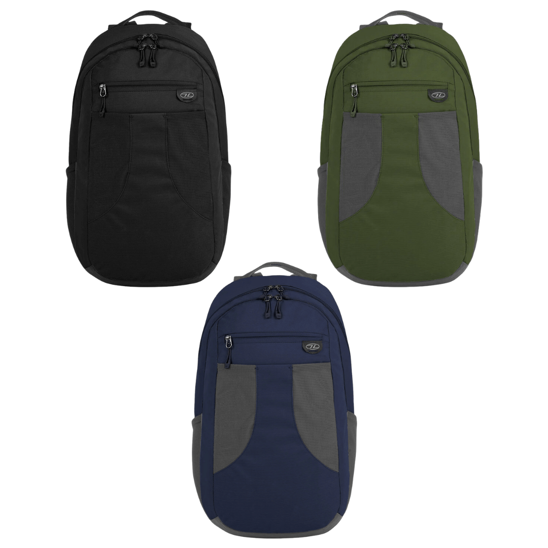 Highlander Arran 22L daypack i grøn med to sidelommer