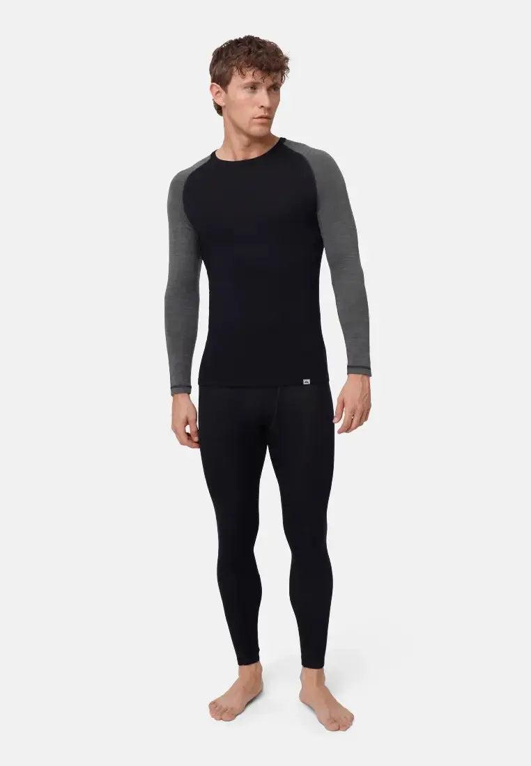 DANISH ENDURANCE merinould baselayer sæt til mænd i mørk marineblå