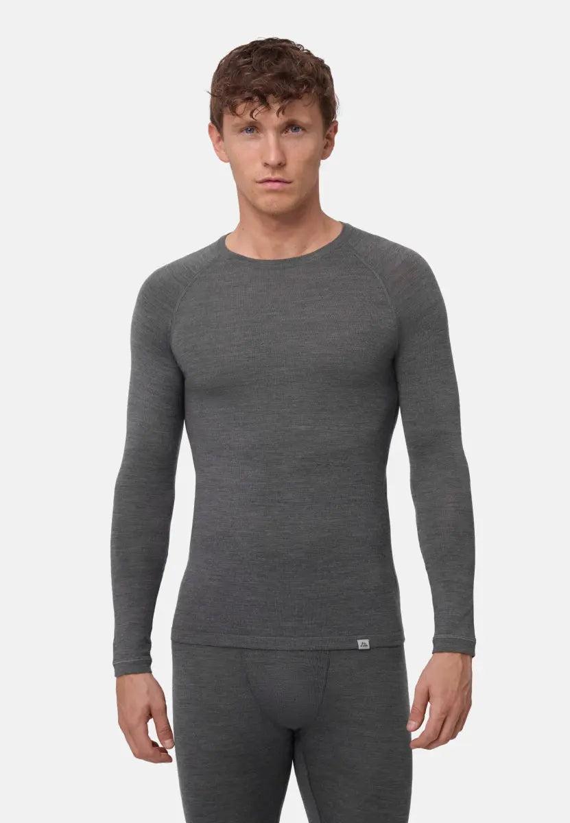 DANISH ENDURANCE merinould baselayer bluse med lange ærmer til mænd