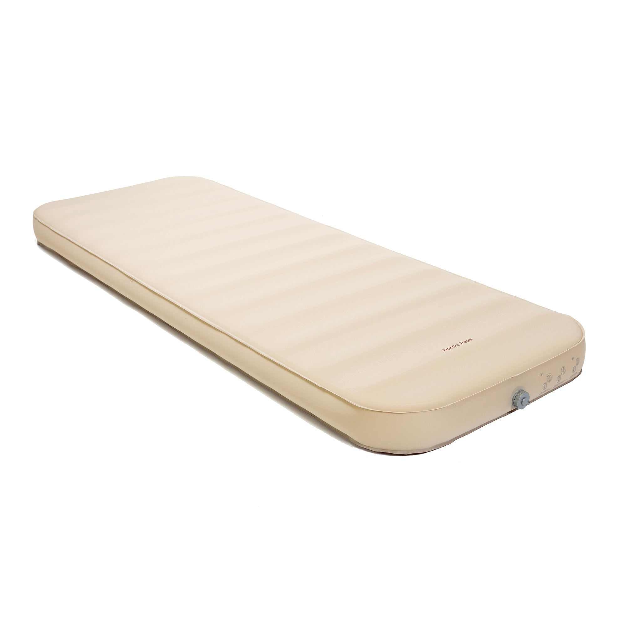 Selvoppustelig Deluxe liggeunderlag i 10 centimeters tykkelse i beige farve