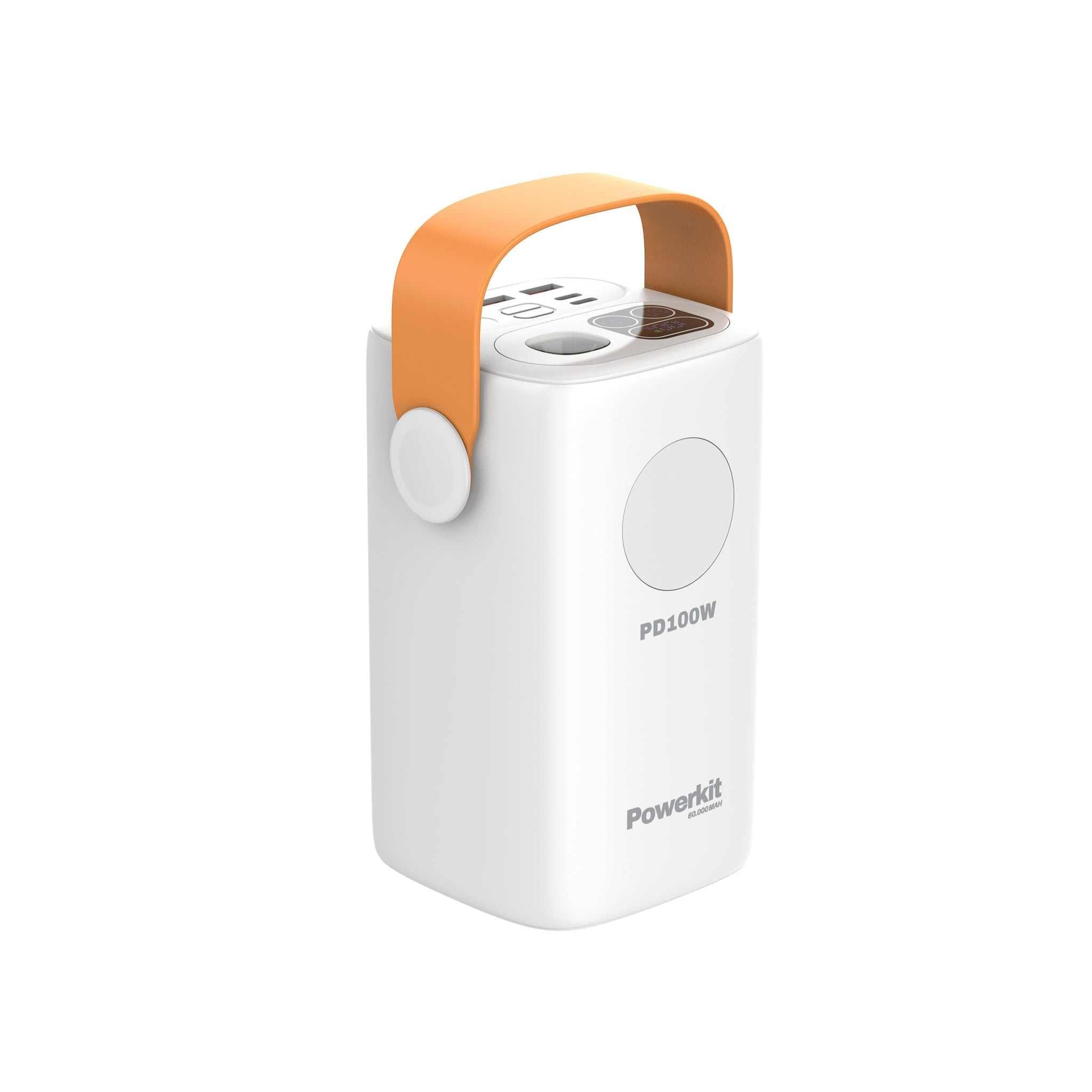 Power station med 60.000 mAh kapacitet, indbygget display og kraftig lommelygte