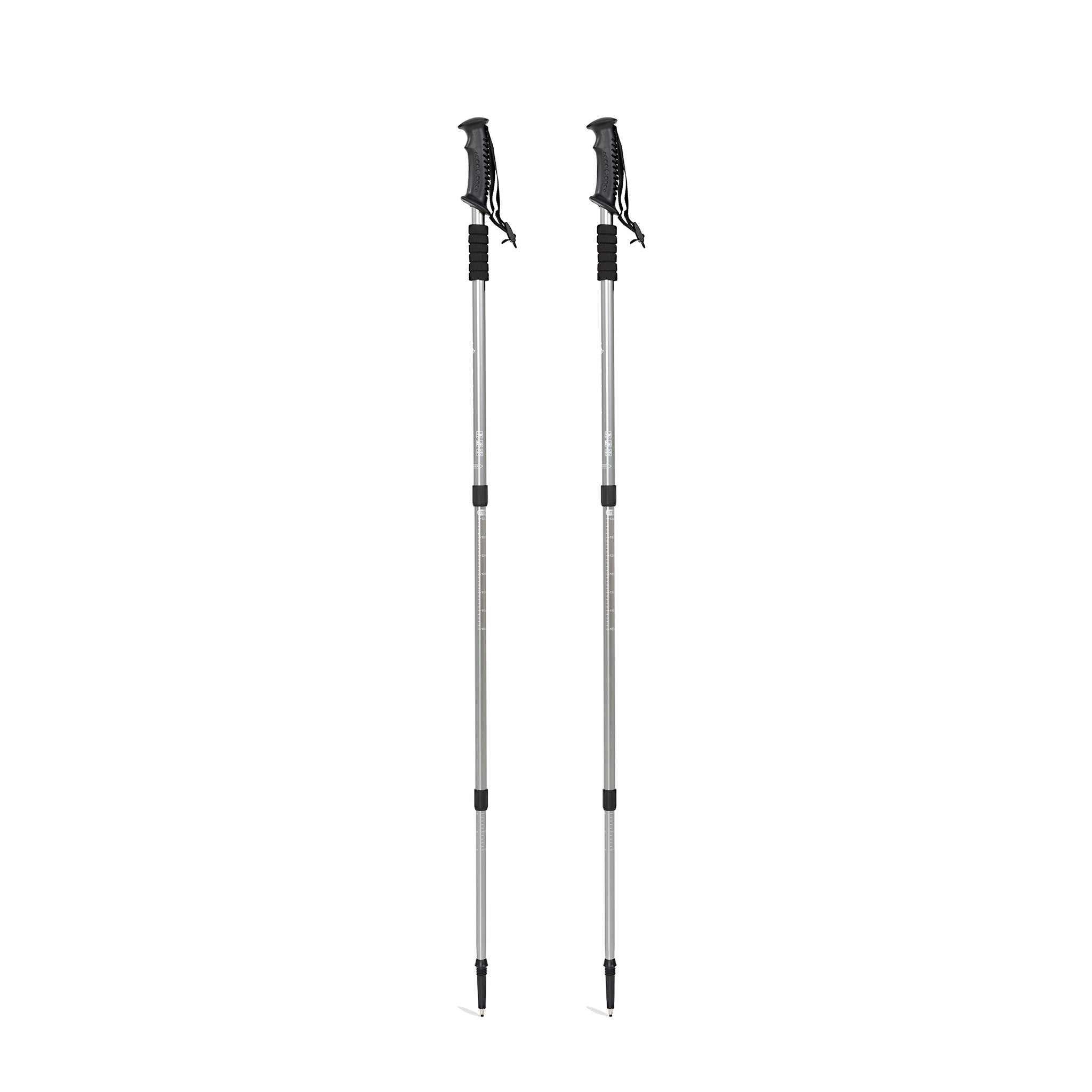 Trek Trail vandrestav i aluminium med teleskopisk twist-lock og håndrem