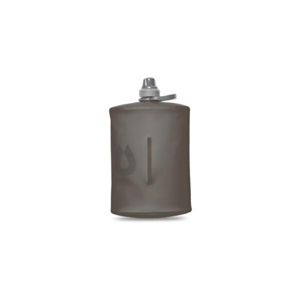 Stow bottle 1L i Mammoth Grey, sammenfoldelig blød drikkedunk til vandretur
