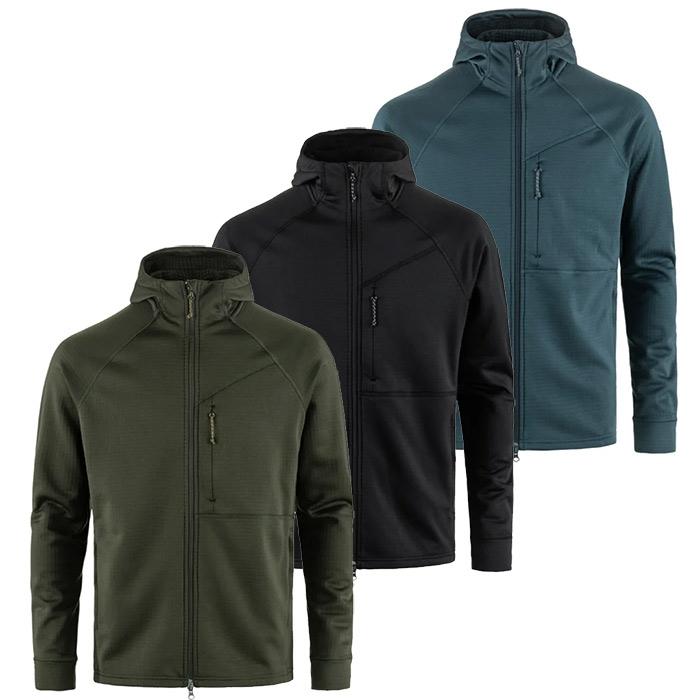 Fjällräven Grid Fleece Hoodie til mænd