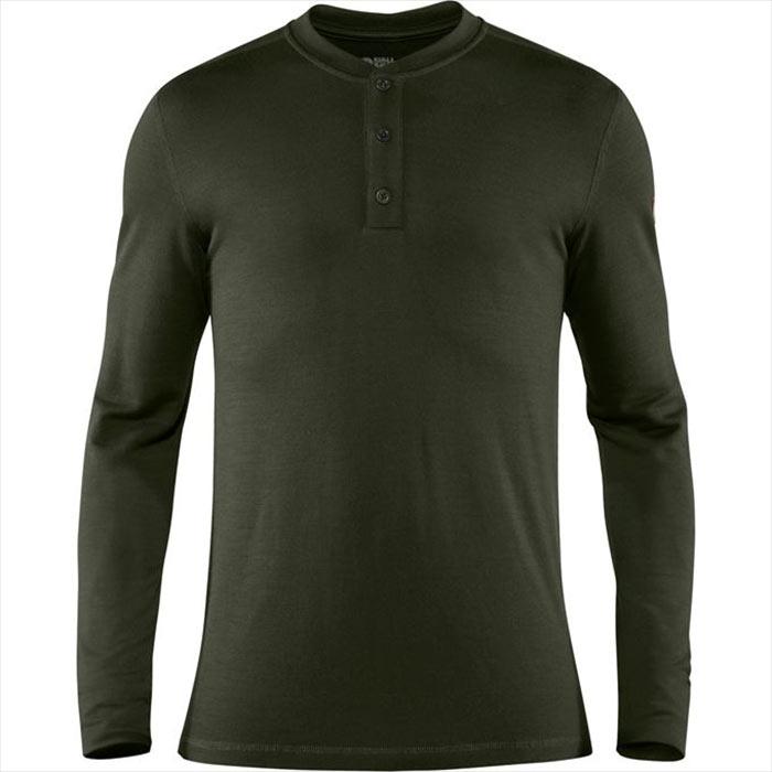 Fjällräven Singi Merino Henley i farven deep forest